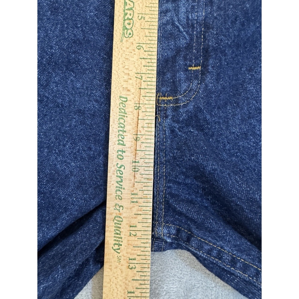 Lee Mens Jeans 36x30 Blue Dark‎ Wash Regular Straight Western Normcore Workwear - Picture 15 of 16